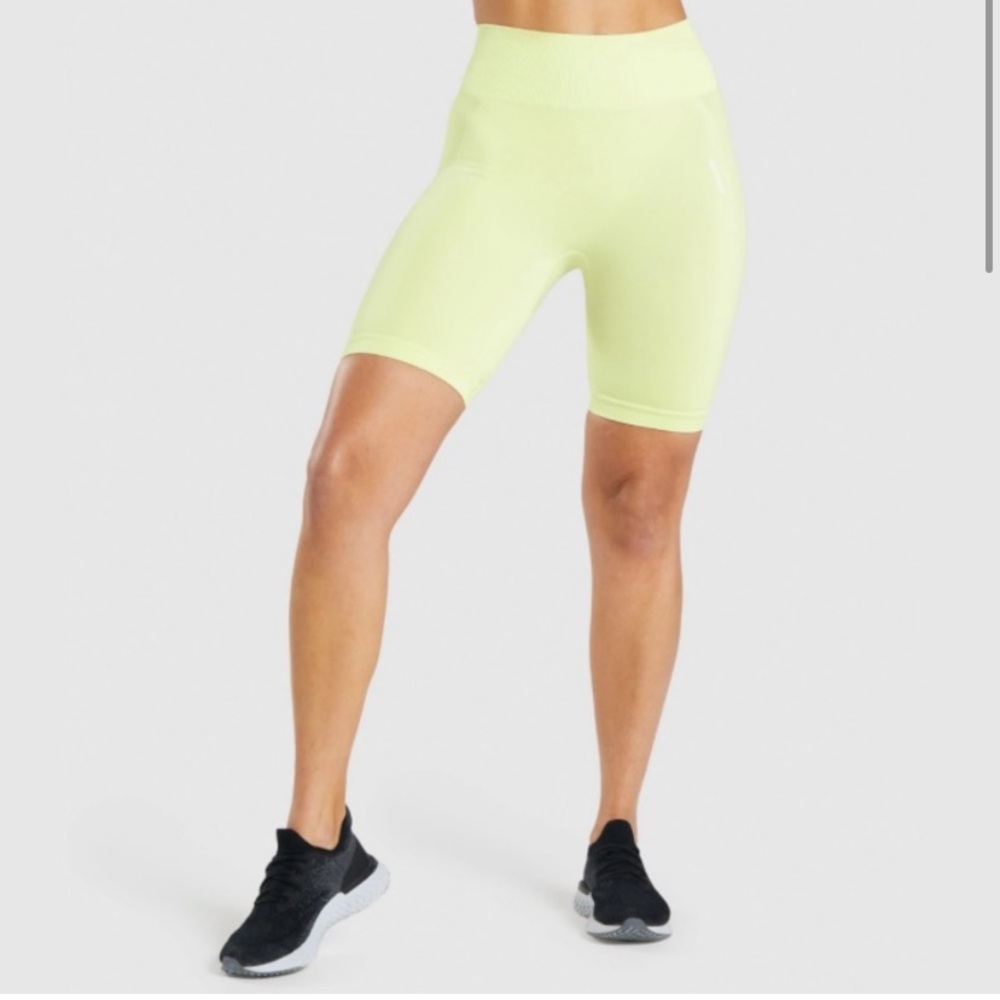 Gymshark Neon Yellow Bike Shorts